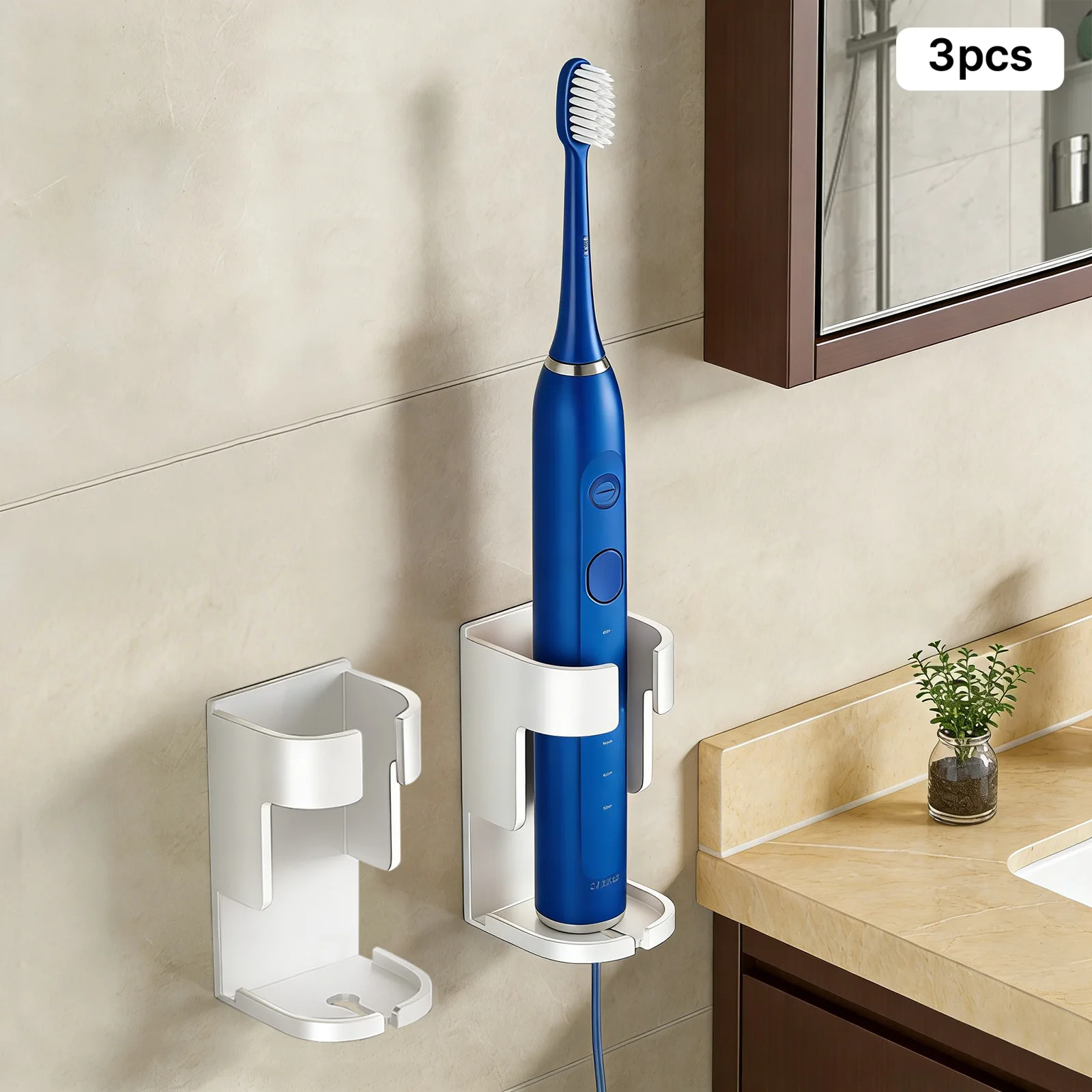 3pcs White Metal 13×9×8cm Electric Toothbrush Rack Non-perforated Nano-glue Wall-mounted Charging Base Storage Rack
3pcs White Metal 13×9×8cm Electric Toothbrush Rack Non-perforated Nano-glue Wall-mounted Charging Base Storage Rack