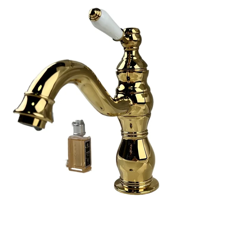 *All-copper retro kitchen faucet hot and cold pull-out splash-proof faucet ceramic handle
*All-copper retro kitchen faucet hot and cold pull-out splash-proof faucet ceramic handle