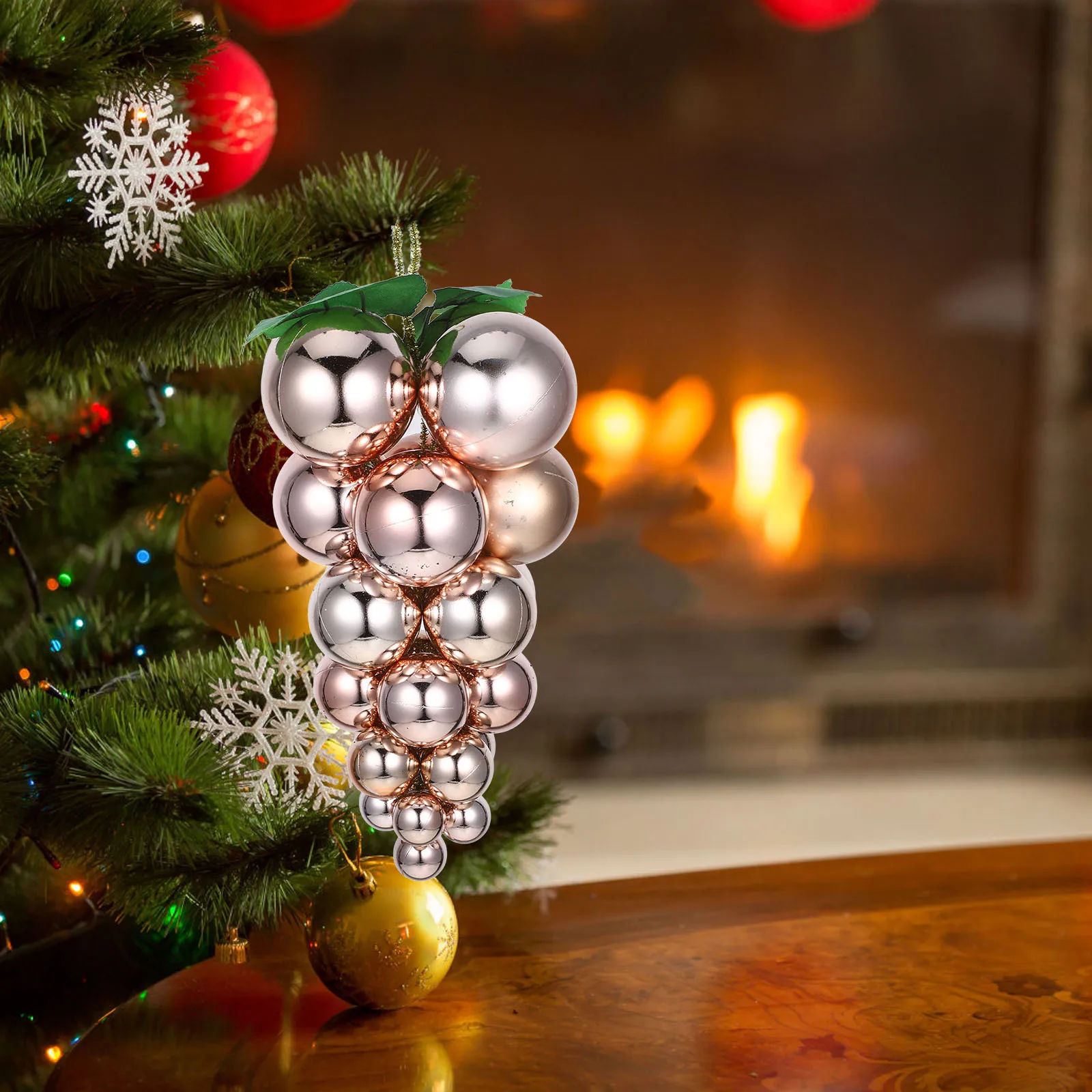 Artificial Grape Christmas Ornament String Ball Shatterproof Hanging Decoration for Tree Home Holiday Party Decor
Artificial Grape Christmas Ornament String Ball Shatterproof Hanging Decoration for Tree Home Holiday Party Decor