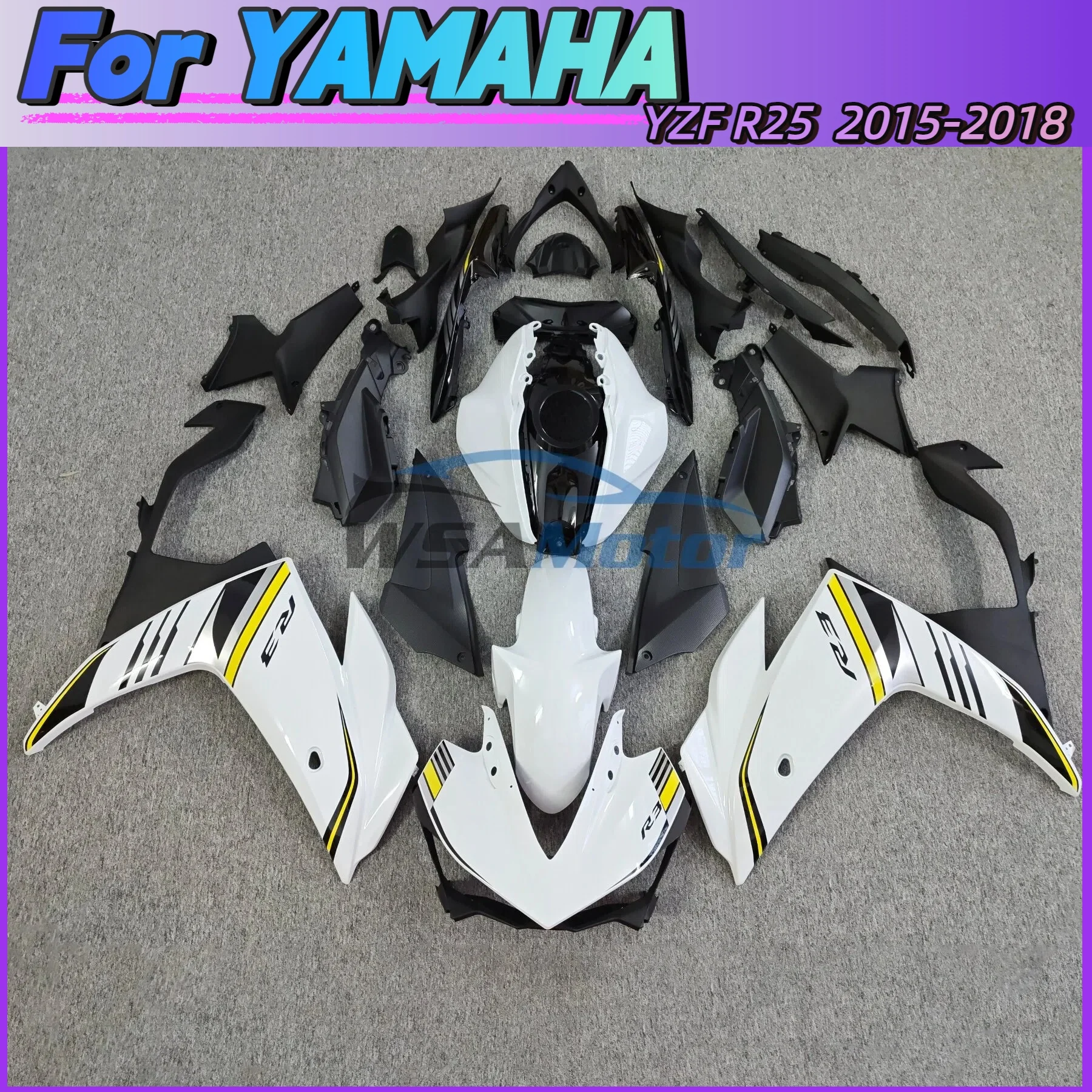 The New ABS Fairing Fits Motorcycle For Yamaha R25 R3 2015 2016 2017 2018 Body kit Shell YZF R3 R25 15 16 17 18
The New ABS Fairing Fits Motorcycle For Yamaha R25 R3 2015 2016 2017 2018 Body kit Shell YZF R3 R25 15 16 17 18