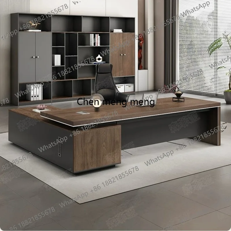 Boss desk and chair combination new Chinese-style office desk simple modern office manager desk
Boss desk and chair combination new Chinese-style office desk simple modern office manager desk