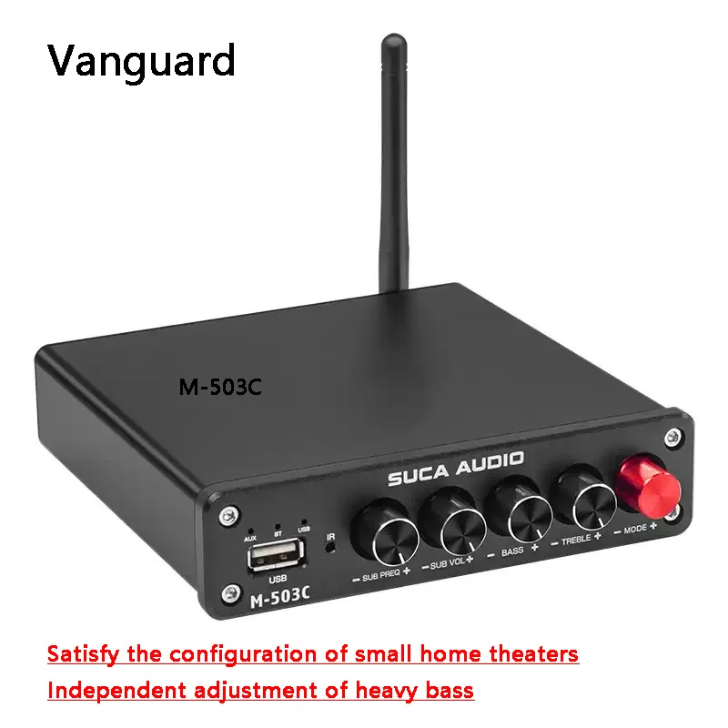 Vanguard-Bluetooth 5.0 Fever Mini Amplifier USB Disk High Power 2.1 Digital HIFI Home Amplifier Low Weight
Vanguard-Bluetooth 5.0 Fever Mini Amplifier USB Disk High Power 2.1 Digital HIFI Home Amplifier Low Weight