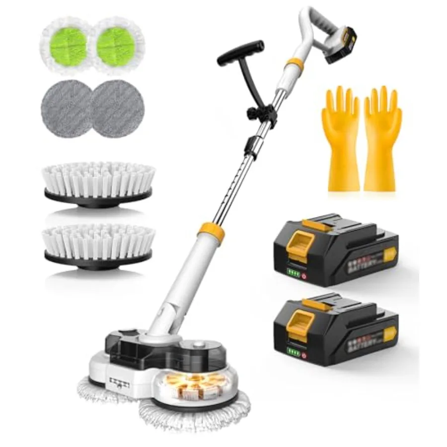 Беспроводная электрическая швабра 800 об/мин с аккумулятором 6000 мАч, электрическая моющая щетка и швабра для уборки пола, лучшие автоматические вращающиеся швабры с функцией отжима
Беспроводная электрическая швабра 800 об/мин с аккумулятором 6000 мАч, электрическая моющая щетка и швабра для уборки пола, лучшие автоматические вращающиеся швабры с функцией отжима