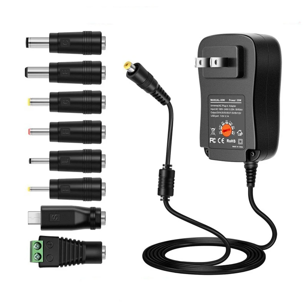 Power Adapter For Household Appliances 8 DC Connectors Included 12V Output Current Maximum 3V 4.5V 5V 6V 7.5V 9V 12V 1A
Power Adapter For Household Appliances 8 DC Connectors Included 12V Output Current Maximum 3V 4.5V 5V 6V 7.5V 9V 12V 1A
