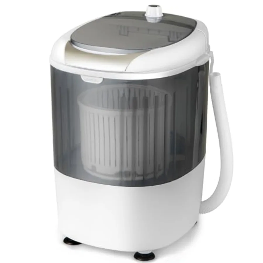 Mini Portable Washing Machine for home, apartment, dorms and RV use; durable grey plastic construction; 5.5 lbs capacity; singl
Mini Portable Washing Machine for home, apartment, dorms and RV use; durable grey plastic construction; 5.5 lbs capacity; singl