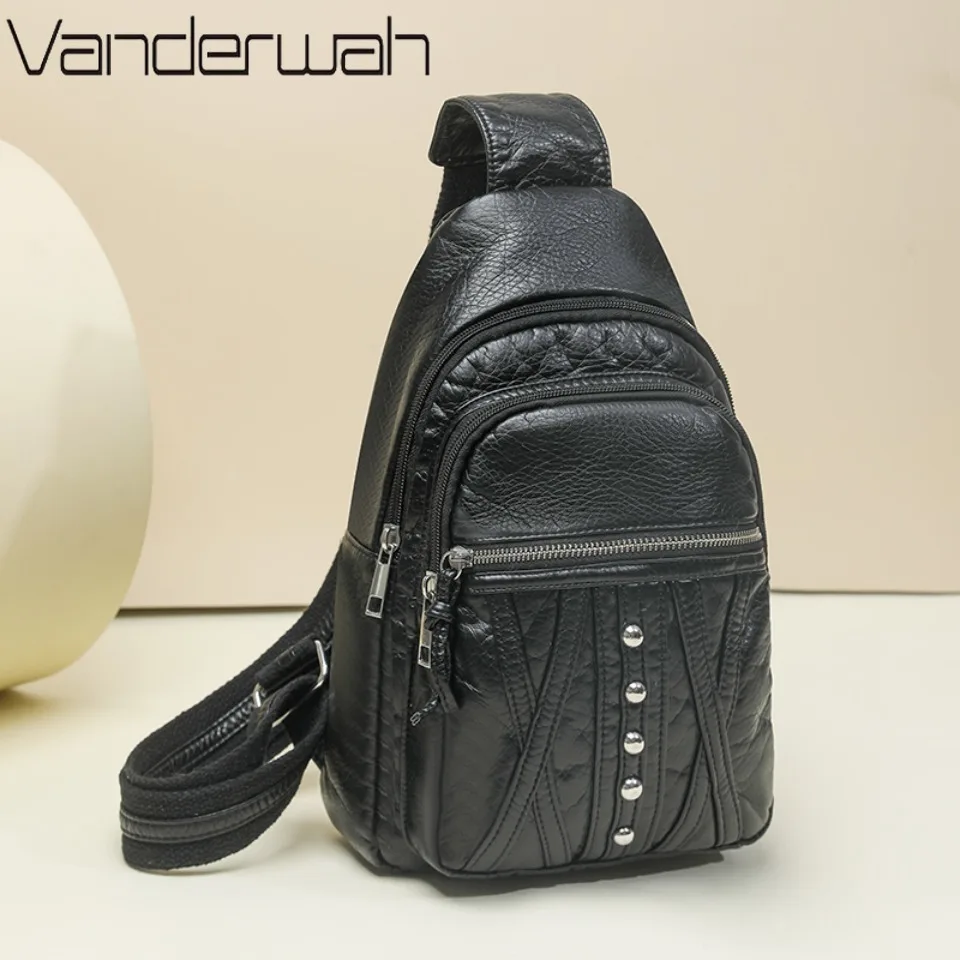 Women Chest Bags Shoulder Pack High Quality Washed Leather Retro Shoulder Messenger Mobile Phone Bag for Women Classic Crossbody
Women Chest Bags Shoulder Pack High Quality Washed Leather Retro Shoulder Messenger Mobile Phone Bag for Women Classic Crossbody