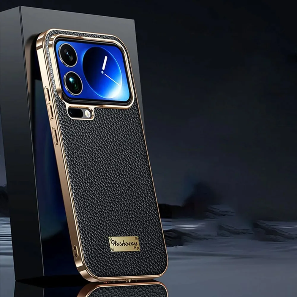 Genuine Leather Case Suitable For Xiaomi 17 Pro Max Case Electroplate & Cow Leather Cover Luxury Phone Protector
Genuine Leather Case Suitable For Xiaomi 17 Pro Max Case Electroplate & Cow Leather Cover Luxury Phone Protector