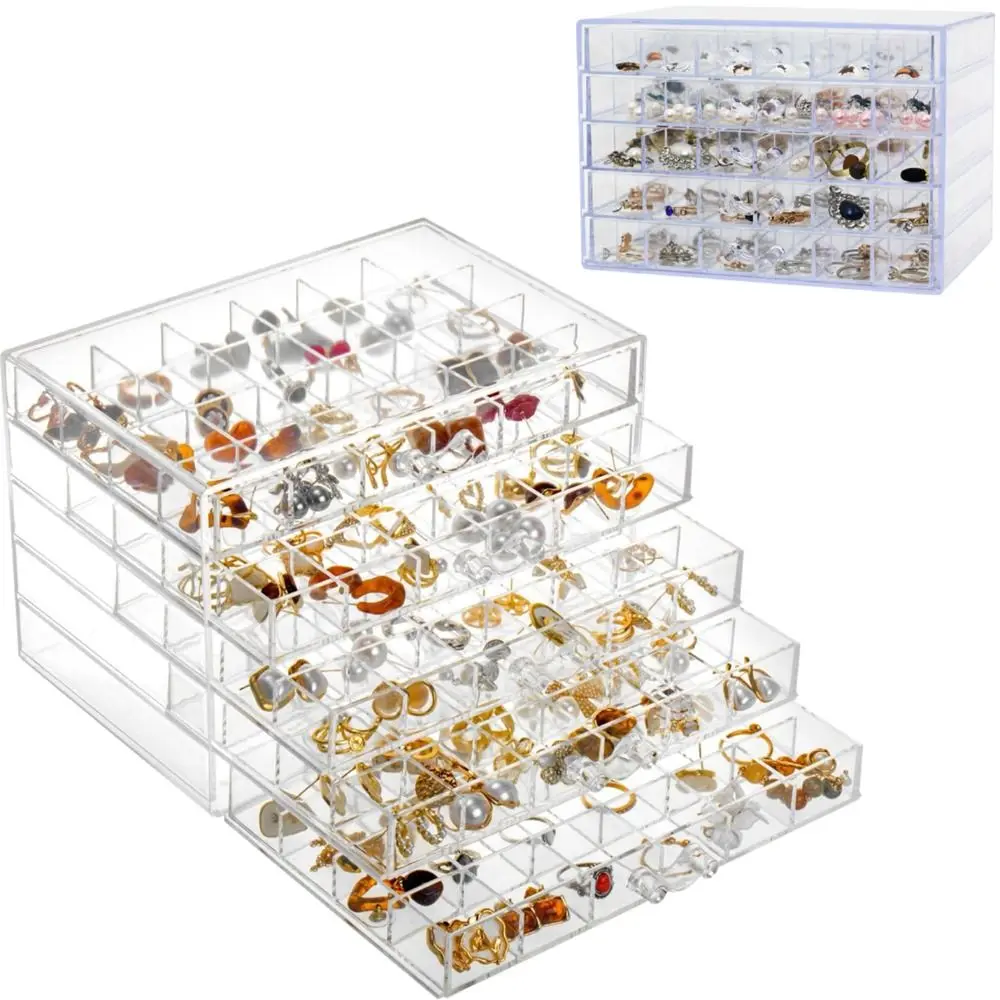 Transparent Jewelry Organizer High-capacity Stackable Earring Holder Organizer Separate Storage Nail Diamonds Organizer
Transparent Jewelry Organizer High-capacity Stackable Earring Holder Organizer Separate Storage Nail Diamonds Organizer