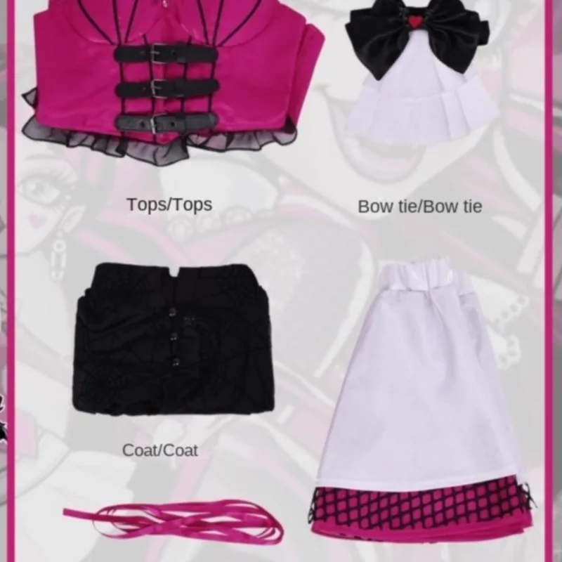 Anime Vampir Draculaura Cosplay Costumes Anime Monster School Role Play Uniform Y2K Clothes Halloween Carnival Party Outfit
Anime Vampir Draculaura Cosplay Costumes Anime Monster School Role Play Uniform Y2K Clothes Halloween Carnival Party Outfit