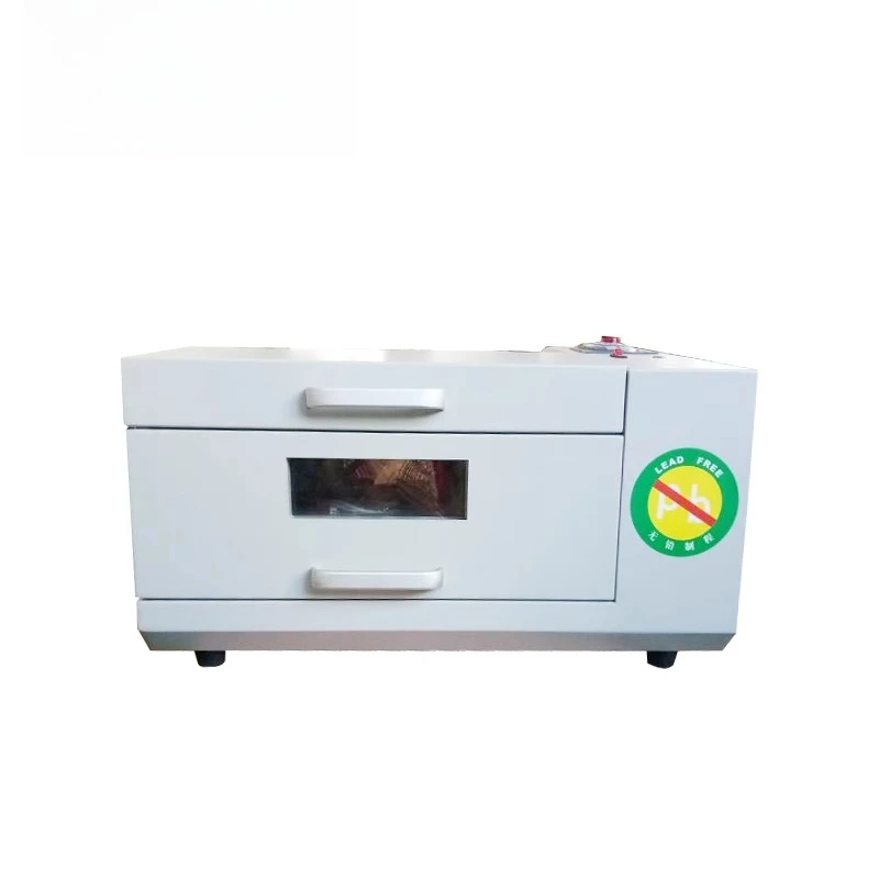 Small desktop lead-free reflow soldering drawer type 16 temperature range infrared hot air convection heating reflow oven
Small desktop lead-free reflow soldering drawer type 16 temperature range infrared hot air convection heating reflow oven