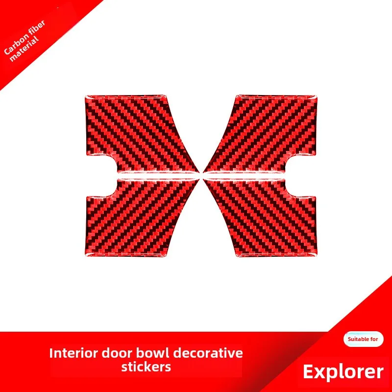 Suitable for Ford Explorer red carbon fiber modified car door inner bowl decoration sticker Explorer interior
Suitable for Ford Explorer red carbon fiber modified car door inner bowl decoration sticker Explorer interior