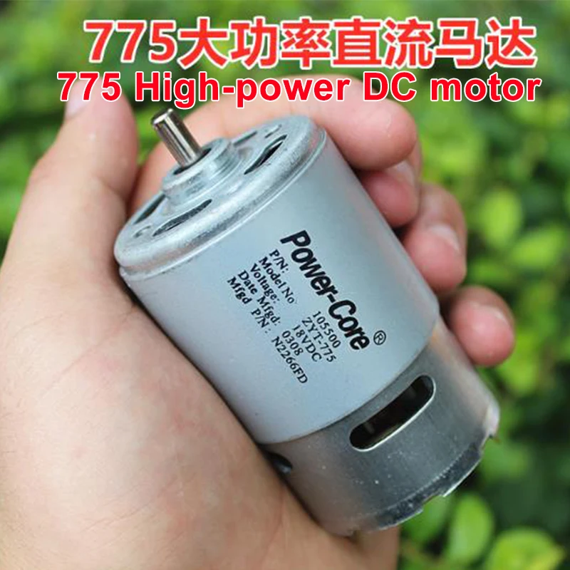 ZYT-775 DC 18V Motor Spindle Motor High Power Electronic Component Motor Children's Electric Vehicle Motor Replace Tool Part
ZYT-775 DC 18V Motor Spindle Motor High Power Electronic Component Motor Children's Electric Vehicle Motor Replace Tool Part