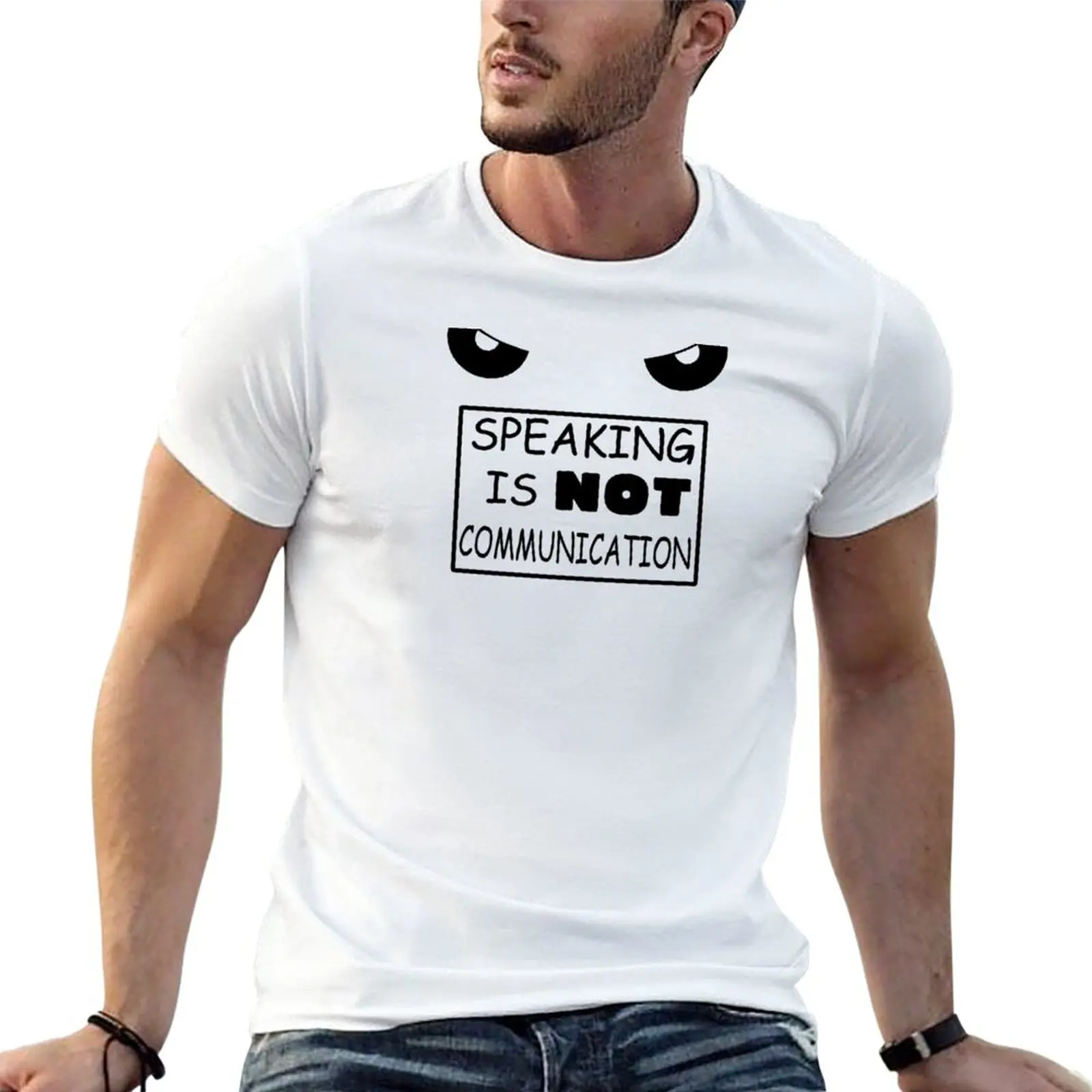 New Speaking is NOT communication T-Shirt cute clothes new edition t shirt plain black t shirts men
New Speaking is NOT communication T-Shirt cute clothes new edition t shirt plain black t shirts men