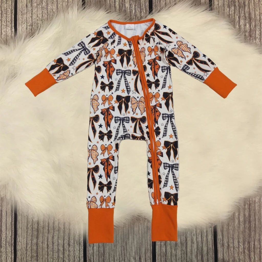 Wholesale Kids Infant Halloween Zipper Ruffle Clothing Children Long Sleeves Baby Boy Jumpsuit Newborn Toddler Bows Stars Romper
Wholesale Kids Infant Halloween Zipper Ruffle Clothing Children Long Sleeves Baby Boy Jumpsuit Newborn Toddler Bows Stars Romper