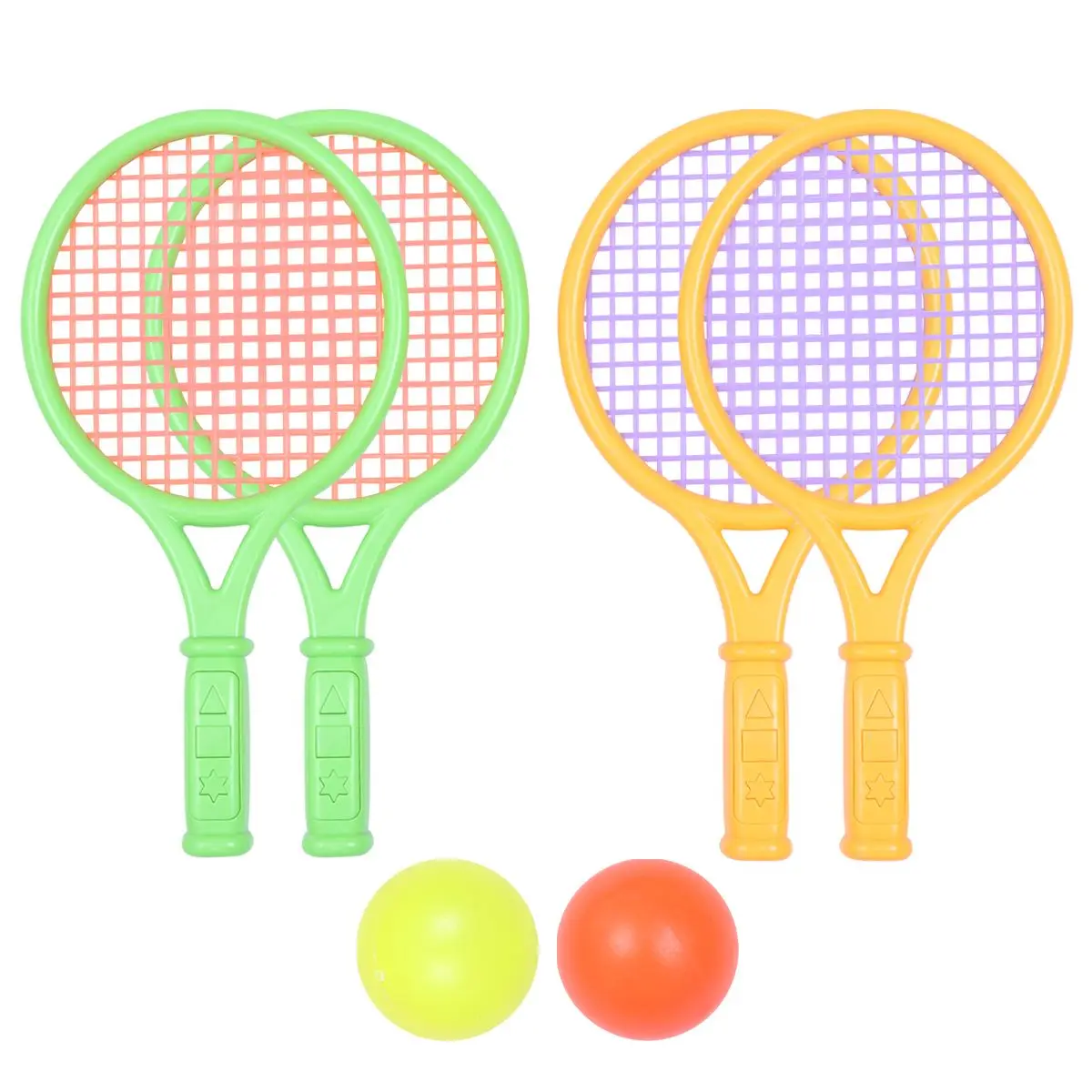 2 Sets Small Size Tennis Racket Childrens Toy Badminton Children's Yellow and Green
2 Sets Small Size Tennis Racket Childrens Toy Badminton Children's Yellow and Green