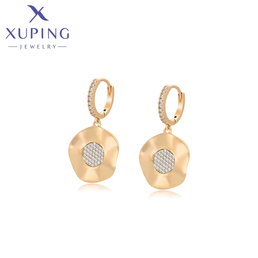 Xuping Jewelry Fashion New Arrival Round Earrings inlayed Stone Gold Color Earring for Women Trendy Jewellery Gift S00126550
Xuping Jewelry Fashion New Arrival Round Earrings inlayed Stone Gold Color Earring for Women Trendy Jewellery Gift S00126550