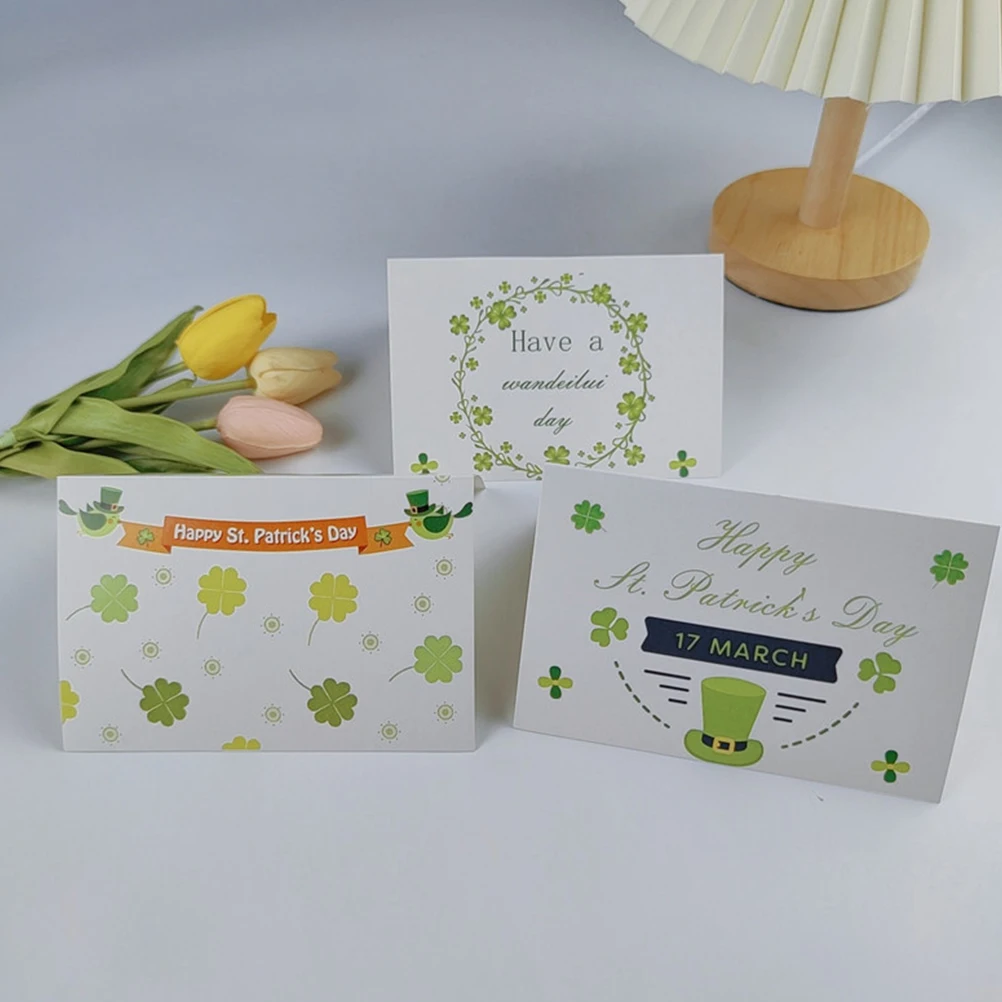 1 set 1 Set Greeting Cards With Envelopes St. Patrick'S Day Blessing Party Supplies Chic Diy Message Card For Friends Family
1 set 1 Set Greeting Cards With Envelopes St. Patrick'S Day Blessing Party Supplies Chic Diy Message Card For Friends Family
