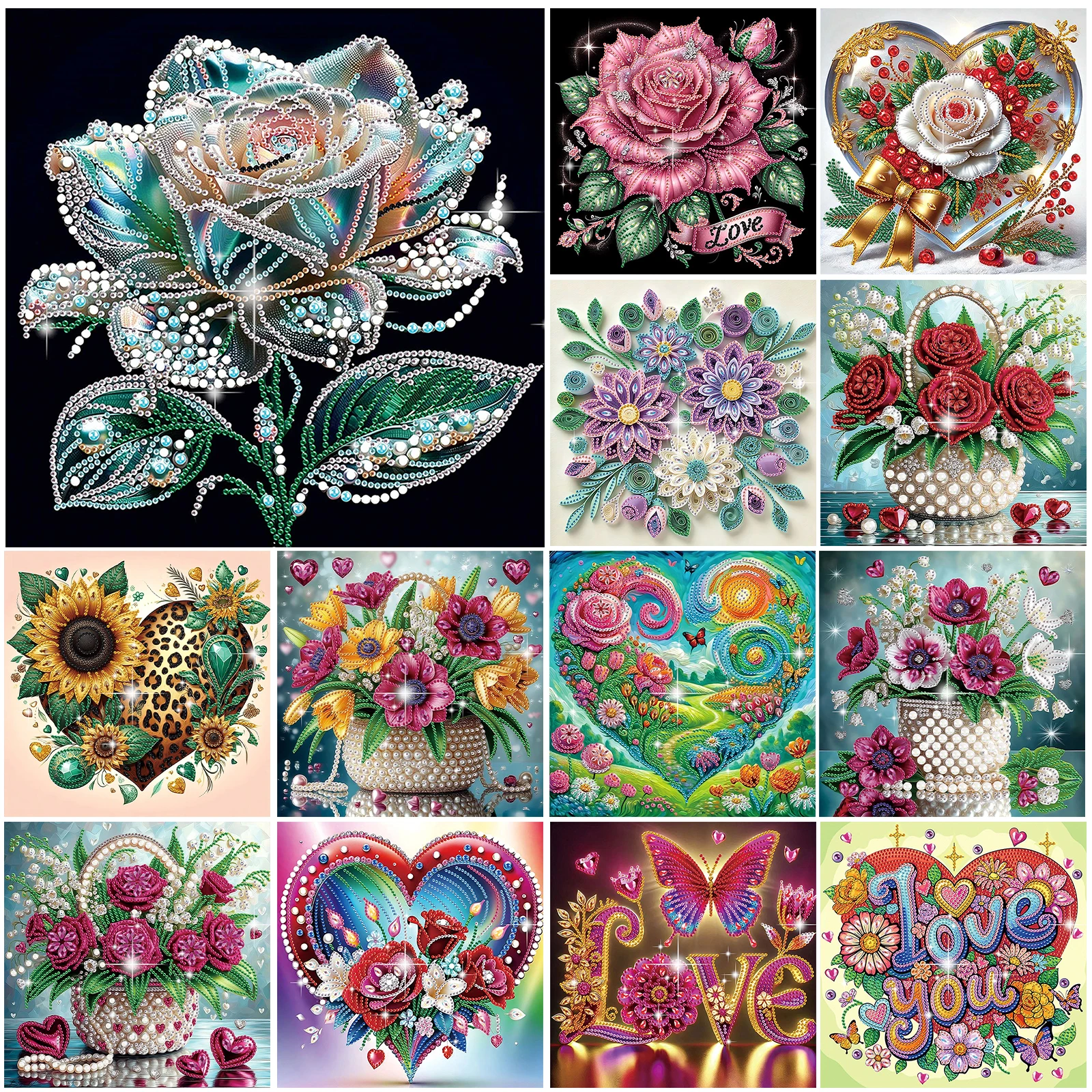 Flowers Special Shaped 5D DIY Partial Drill Diamond Painting Kits for Adults Beginners Home Decor Diamond Dots Paintings 30x30cm
Flowers Special Shaped 5D DIY Partial Drill Diamond Painting Kits for Adults Beginners Home Decor Diamond Dots Paintings 30x30cm