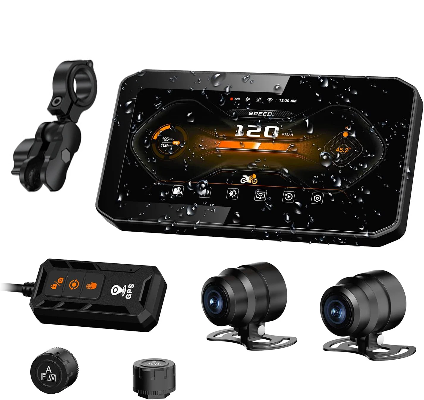 6.25 Inch IP67 Waterproof Loop Recording Wifi GPS Carplay Auto DVR TPMS BSD Dash Cam AHD 2K
6.25 Inch IP67 Waterproof Loop Recording Wifi GPS Carplay Auto DVR TPMS BSD Dash Cam AHD 2K