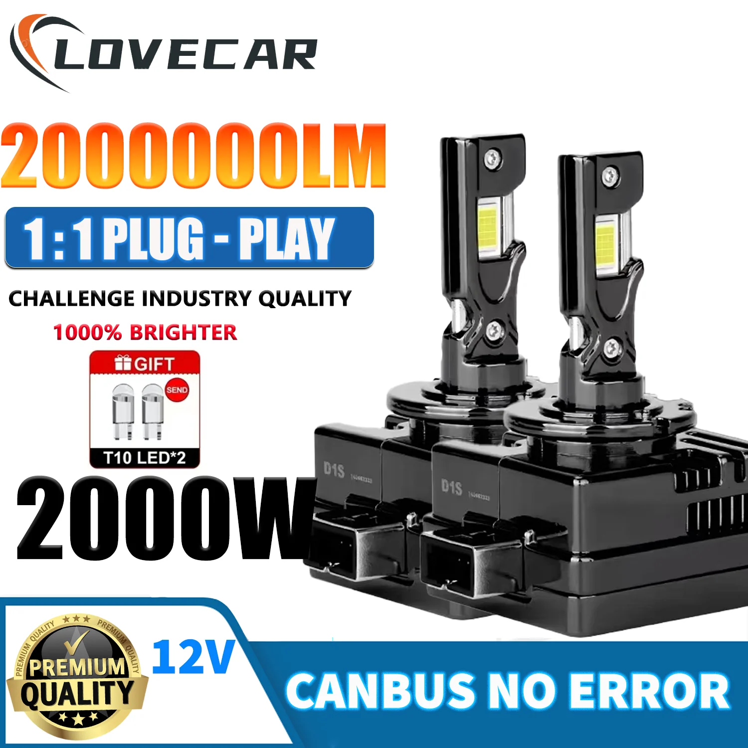 LOVECAR D2S D4S Car Headlights Bulb Auto Super Bright D Serie Bulb D1S D3S Plug and Play 6500K for BMW Automotive LED Bulb
LOVECAR D2S D4S Car Headlights Bulb Auto Super Bright D Serie Bulb D1S D3S Plug and Play 6500K for BMW Automotive LED Bulb
