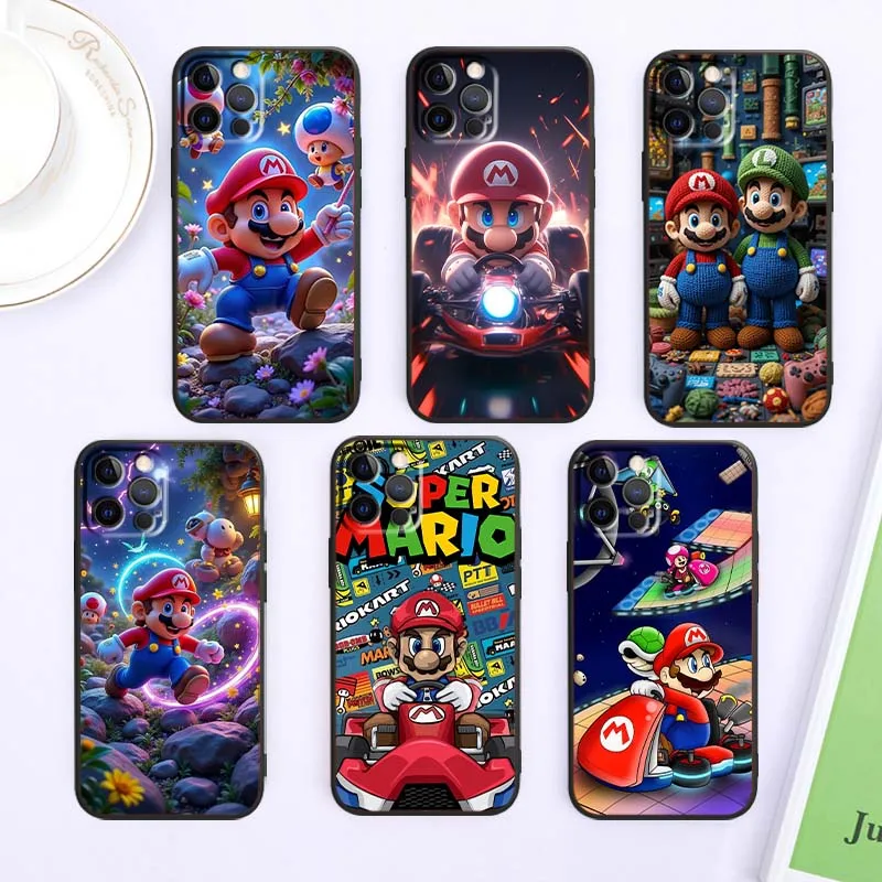 S-Super M-Mario B-Bros Phone Case For Apple iPhone 16 16E 15 14 13 12 11 XS X Pro Max Plus Black Soft Silicone Cover
S-Super M-Mario B-Bros Phone Case For Apple iPhone 16 16E 15 14 13 12 11 XS X Pro Max Plus Black Soft Silicone Cover