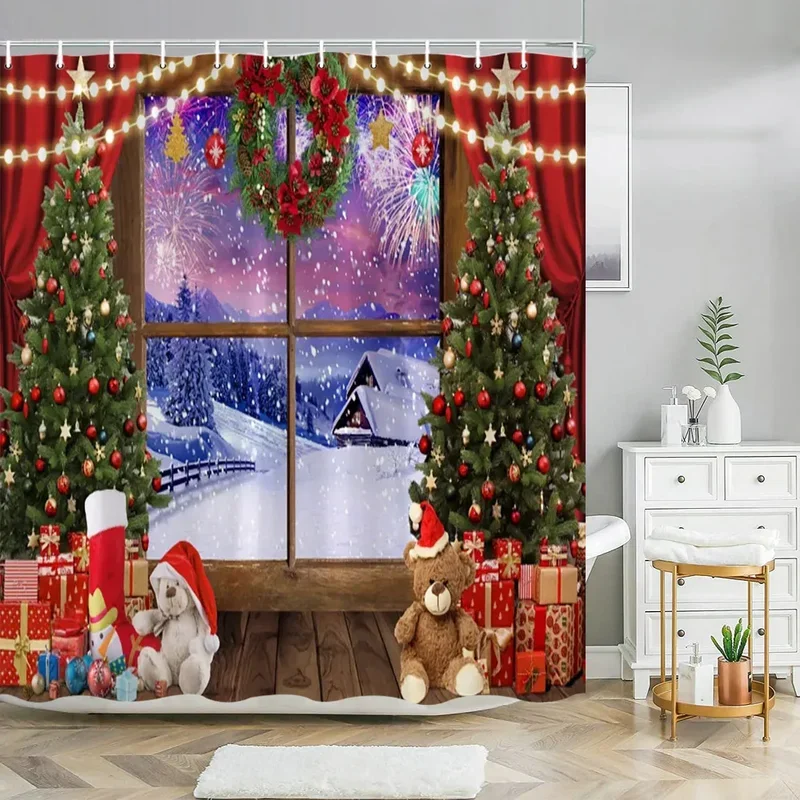 Занавеска для душа с Рождеством, Рождественский домашний декор, Рождественский подарок для отца, имитация окна, снежные моющиеся занавески для душа XT6 @!
Занавеска для душа с Рождеством, Рождественский домашний декор, Рождественский подарок для отца, имитация окна, снежные моющиеся занавески для душа XT6 @!