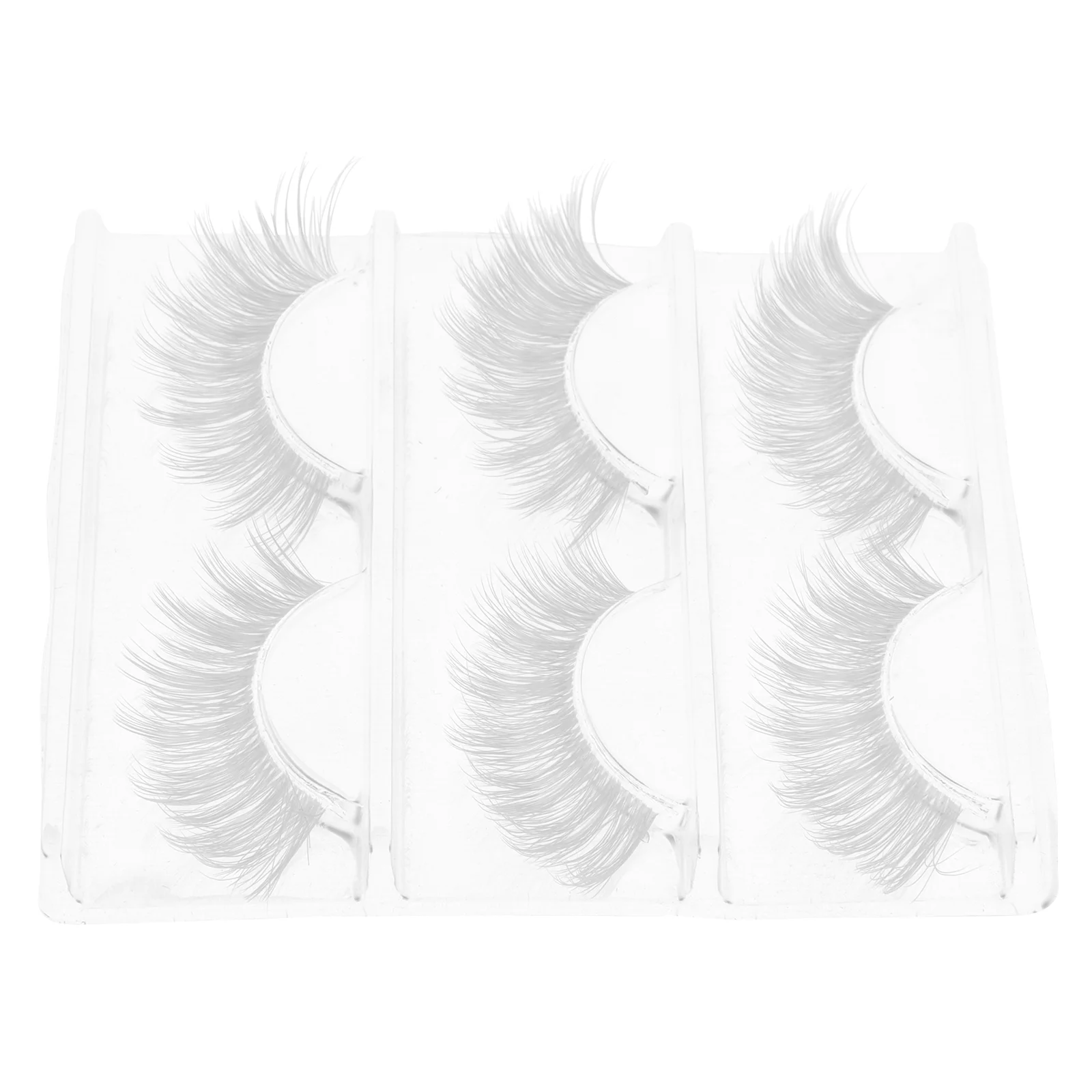 3 Pairs Cosplay Fake Eyelashes Clear Band Artificial Fiber White False Extension
3 Pairs Cosplay Fake Eyelashes Clear Band Artificial Fiber White False Extension
