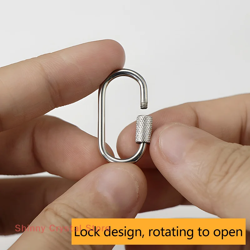 Stainless Steel Oval Screw Locking Carabiner Key Ring Keychain Mini Water Bottle Backpack Buckle Lightweight Hanging Buckle
Stainless Steel Oval Screw Locking Carabiner Key Ring Keychain Mini Water Bottle Backpack Buckle Lightweight Hanging Buckle