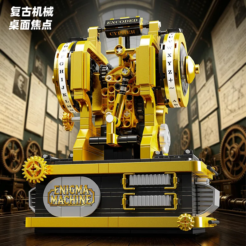626pcs MOC Creativity Retro Enigma Cipher Machine Building Blocks Bricks Assembling Model Toys for Children Birthday Gift Set
626pcs MOC Creativity Retro Enigma Cipher Machine Building Blocks Bricks Assembling Model Toys for Children Birthday Gift Set
