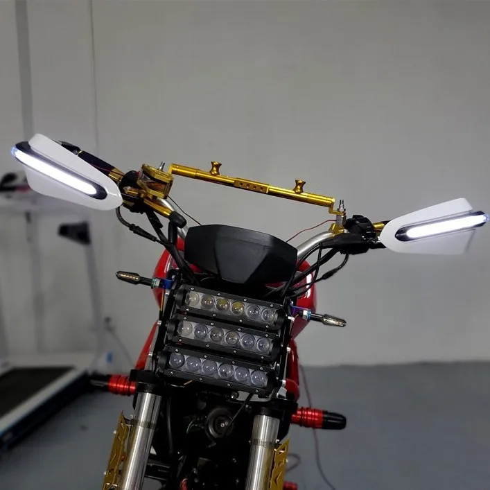 Motorcycle gloves, accessory replacement parts, handlebar LED lights, anti-slip windscreen, gloves for the brake, width indicato
Motorcycle gloves, accessory replacement parts, handlebar LED lights, anti-slip windscreen, gloves for the brake, width indicato