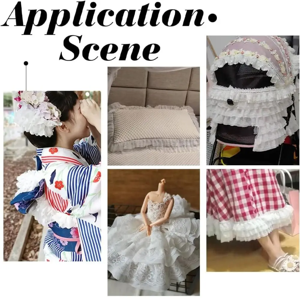 New 13CM Wide 3D Pleated Mesh Chiffon Fabric White Black Three Layers Ruffled Lace Trims Lace Fabric Triming DIY Dress
New 13CM Wide 3D Pleated Mesh Chiffon Fabric White Black Three Layers Ruffled Lace Trims Lace Fabric Triming DIY Dress