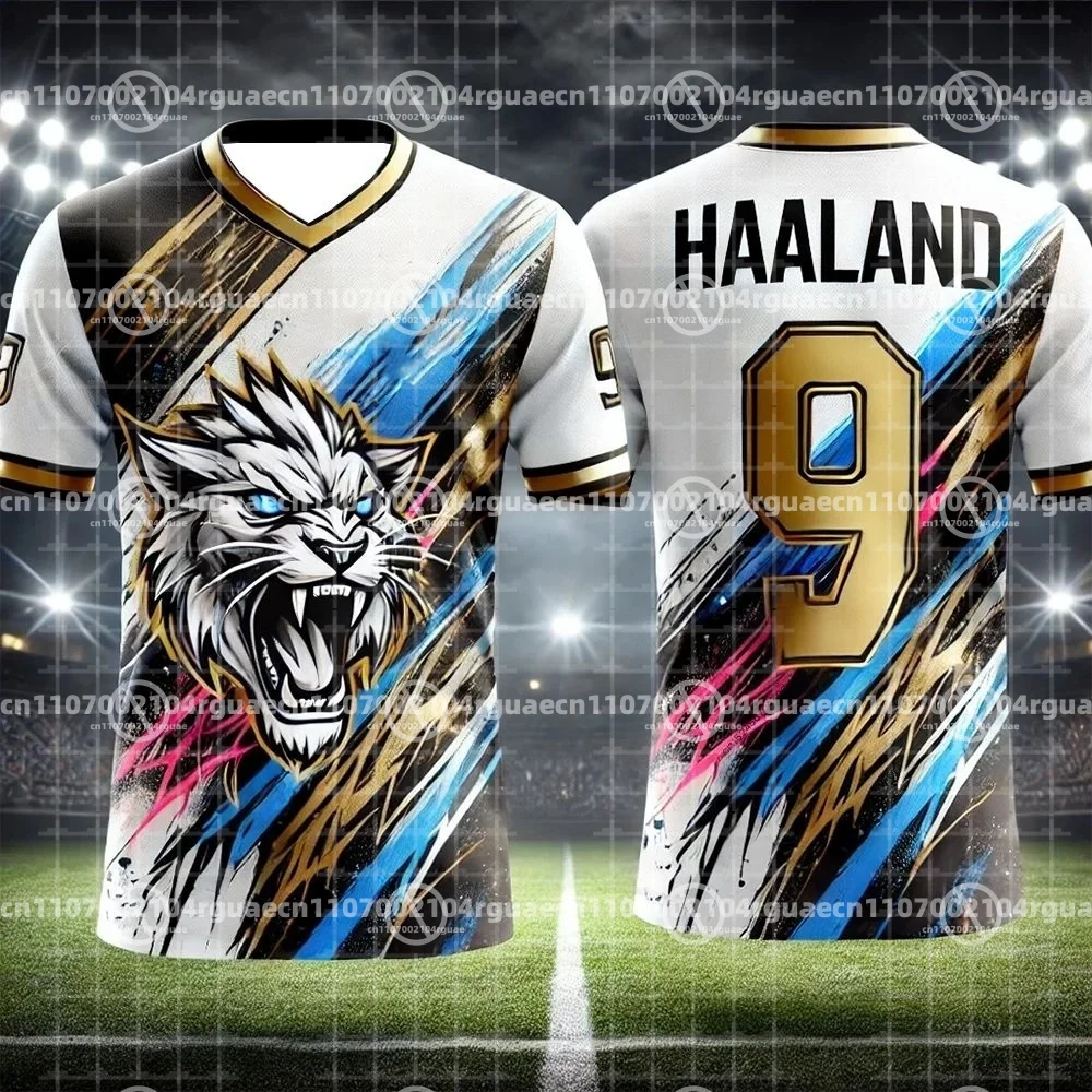 Футбольная футболка HAALAND №9 для детей и взрослых, стильный и удобный дизайн в американском стиле, повседневная спортивная одежда.
Футбольная футболка HAALAND №9 для детей и взрослых, стильный и удобный дизайн в американском стиле, повседневная спортивная одежда.