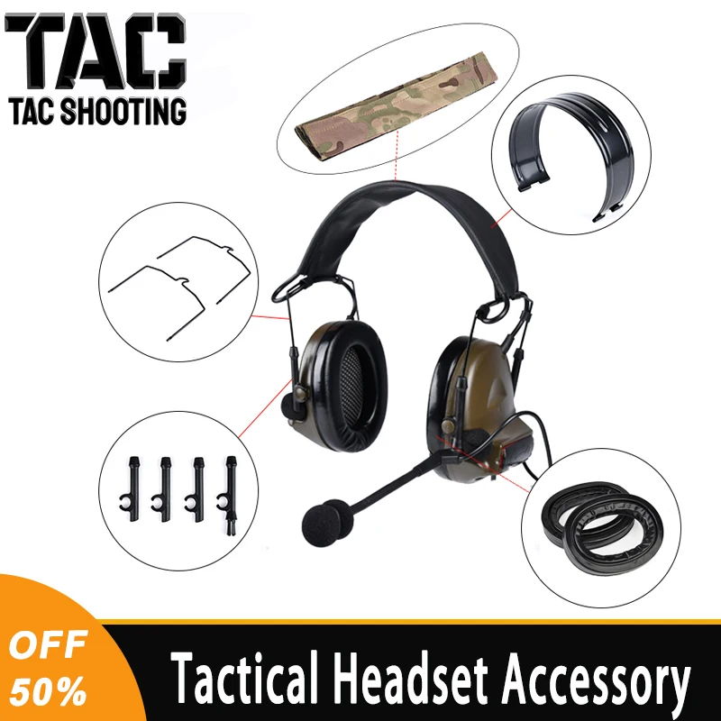 Tactical Comtact II Headset Accessory Sordin Silicone Earmuff C2 Earphone Hold Bracket Outdoor Shooting Headsets Support Set
Tactical Comtact II Headset Accessory Sordin Silicone Earmuff C2 Earphone Hold Bracket Outdoor Shooting Headsets Support Set