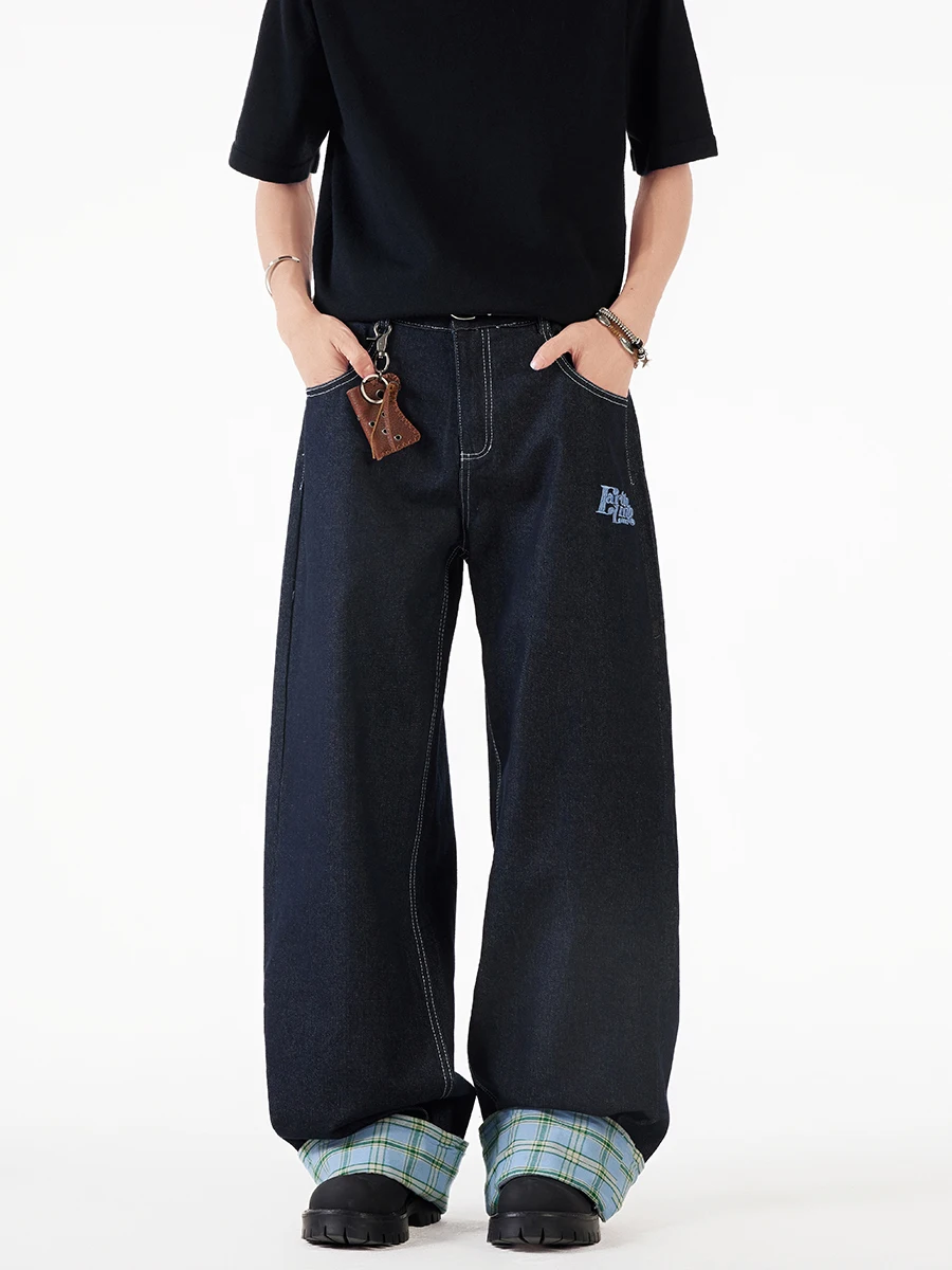 Винтажные американские джинсы в клетку для мужчин, прямые широкие брюки свободного кроя, повседневные, для пар, молодежный тренд, лето 2025
Винтажные американские джинсы в клетку для мужчин, прямые широкие брюки свободного кроя, повседневные, для пар, молодежный тренд, лето 2025