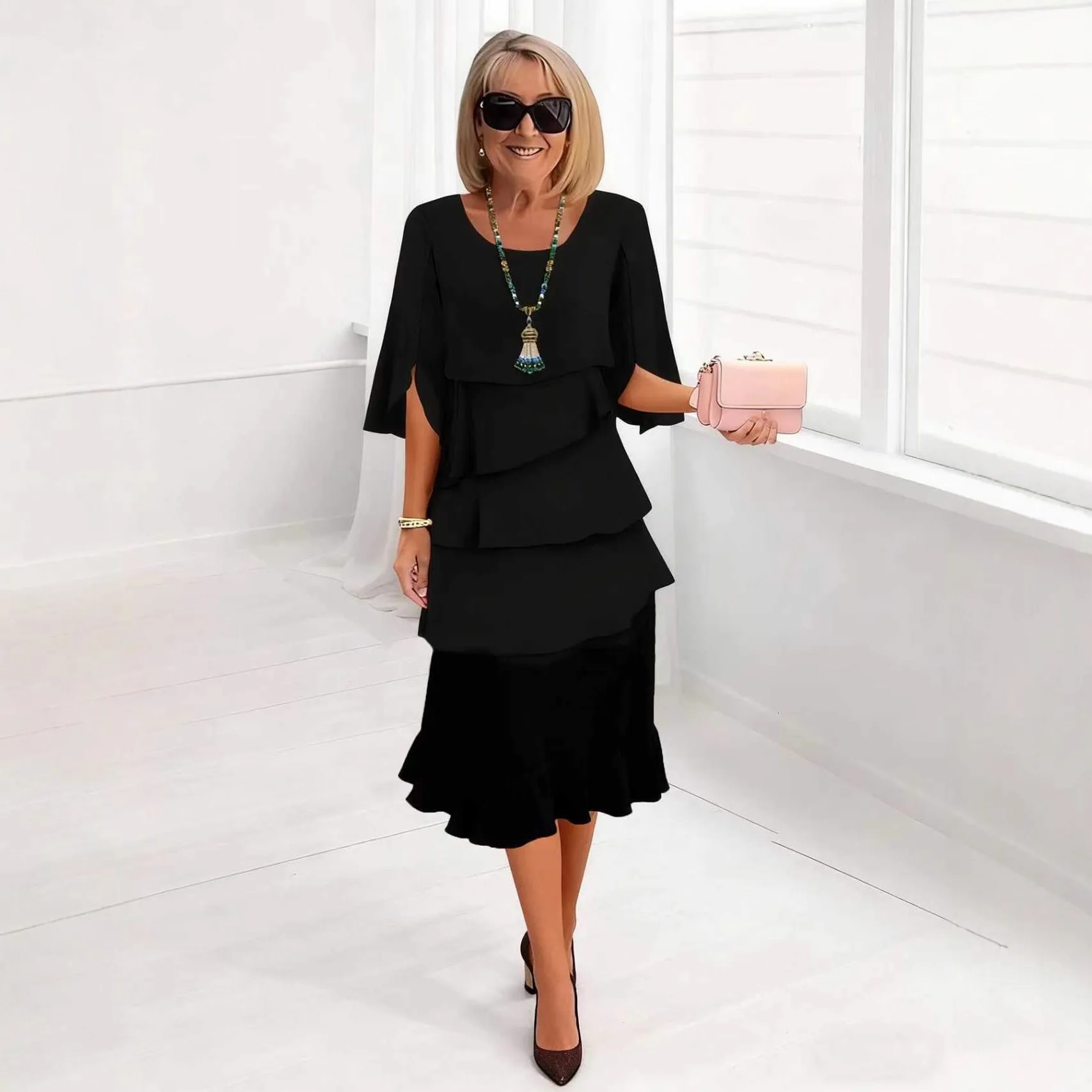 Indian Dress Indian Outfits Woman Red Dresses Pakistani Woman Black Casual Dress Round Neck Cap Sleeve Tiered Midi Length
Indian Dress Indian Outfits Woman Red Dresses Pakistani Woman Black Casual Dress Round Neck Cap Sleeve Tiered Midi Length