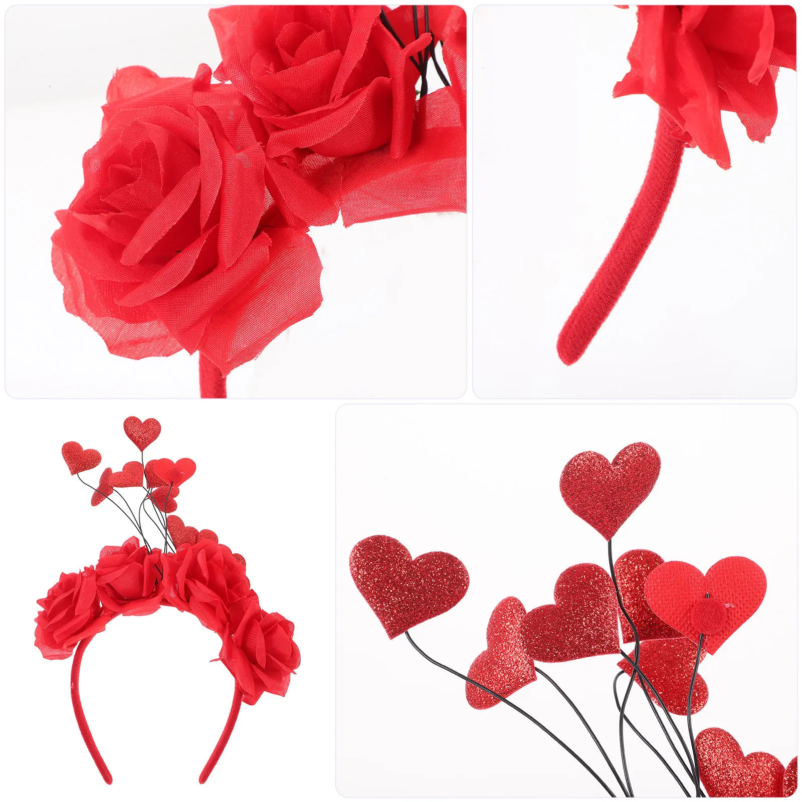 Heart Headband Valentine's Day Hair Hoop Unique Design Party Hair Accessories Romantic Valentine Headdress Photo Props for Girls
Heart Headband Valentine's Day Hair Hoop Unique Design Party Hair Accessories Romantic Valentine Headdress Photo Props for Girls