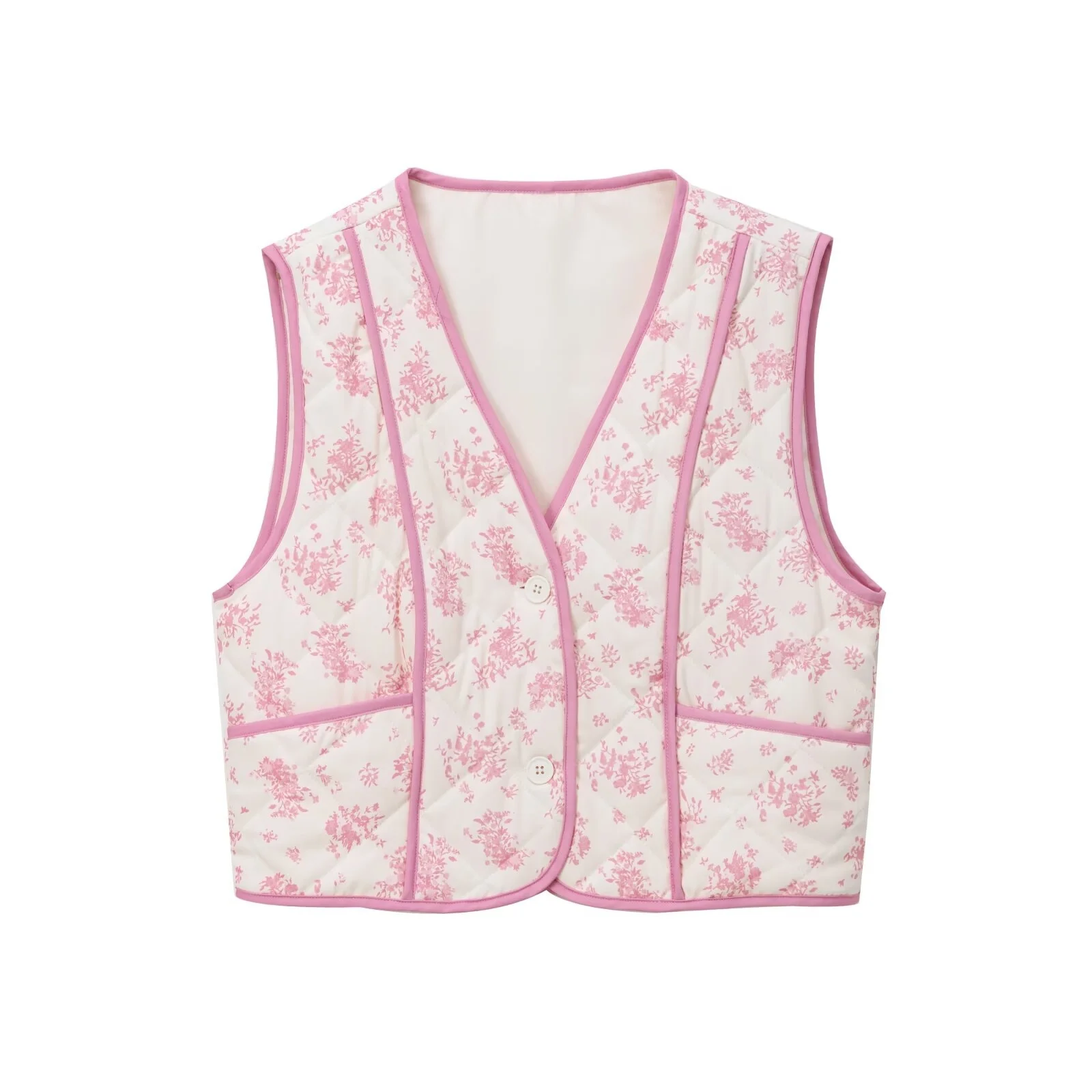 PB&ZA2025 new summer women's casual fashion design versatile commuting sleeveless printed quilted cotton vest jacket
PB&ZA2025 new summer women's casual fashion design versatile commuting sleeveless printed quilted cotton vest jacket