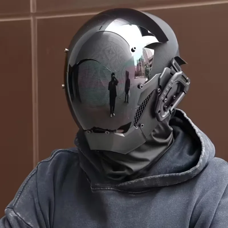 Черная маска в стиле киберпанк для косплея, Хэллоуина, механических вечеринок, крутая и необычная маска для фотосессий
Черная маска в стиле киберпанк для косплея, Хэллоуина, механических вечеринок, крутая и необычная маска для фотосессий