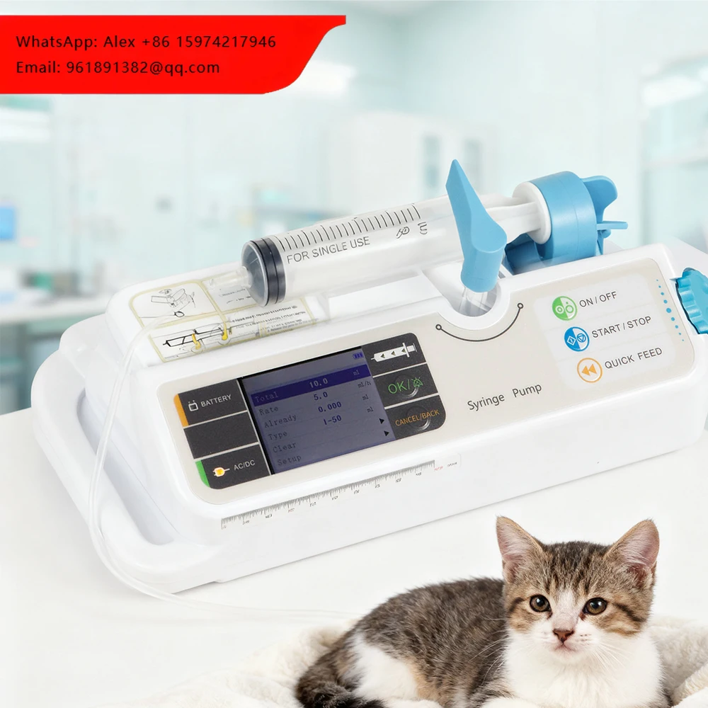 Automatic Veterinary Continuous Syringes Pump Vet For Animal Vet Syringe Set
Automatic Veterinary Continuous Syringes Pump Vet For Animal Vet Syringe Set
