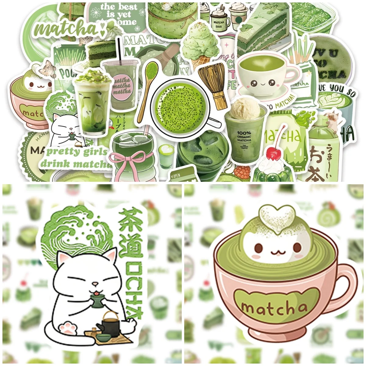 50Pcs Matcha Girl Stickers Cute Cartoon Graffiti Stickers Phone Case Water Cup Waterproof Stickers Pack
50Pcs Matcha Girl Stickers Cute Cartoon Graffiti Stickers Phone Case Water Cup Waterproof Stickers Pack