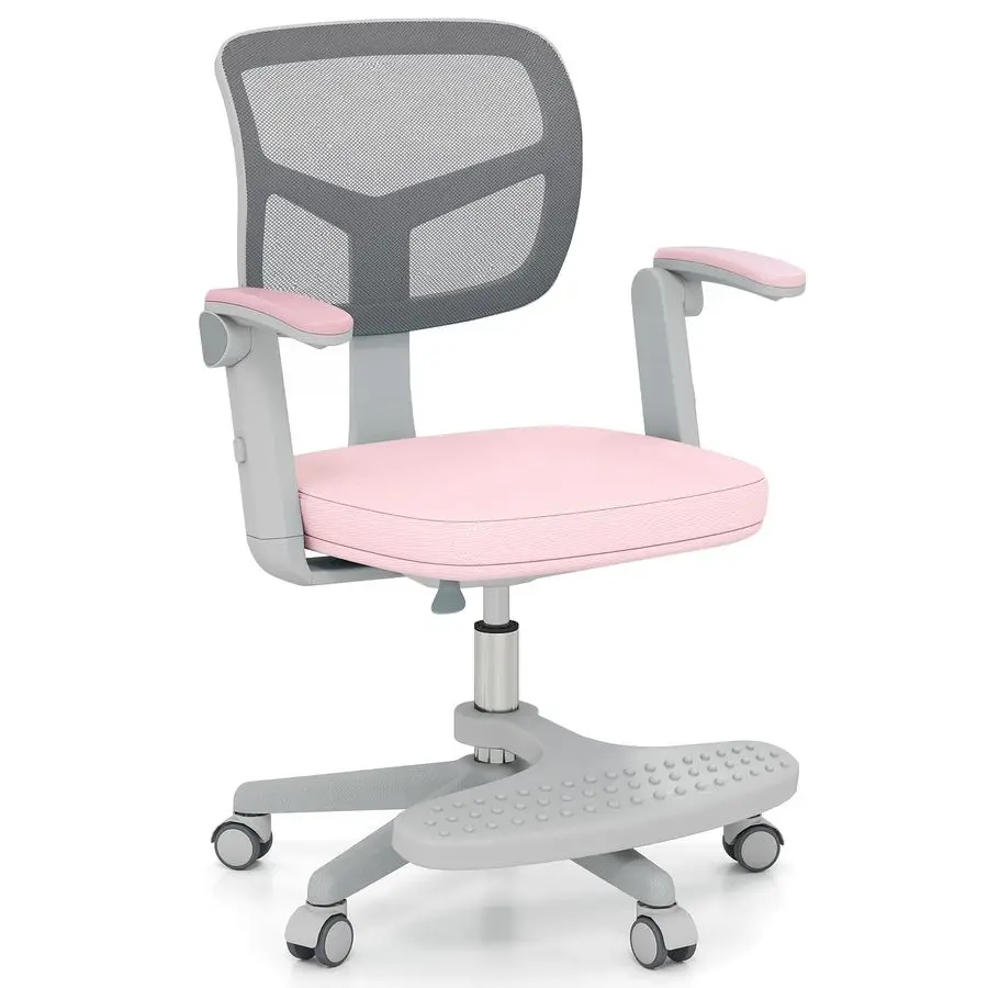 Kids Desk Chair, Student Ergonomic Computer Chair with Wheels, Footrest, Adjustable Height, Flipup Armrests amp Soft Removable C
Kids Desk Chair, Student Ergonomic Computer Chair with Wheels, Footrest, Adjustable Height, Flipup Armrests amp Soft Removable C