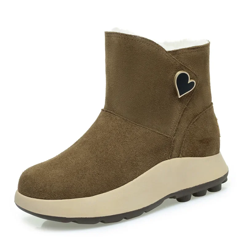 High quality Snow Boots Women 2025 New Genuine Leather Women's Booties Non-slip Natural Wool Warm Women's Winter Boots
High quality Snow Boots Women 2025 New Genuine Leather Women's Booties Non-slip Natural Wool Warm Women's Winter Boots