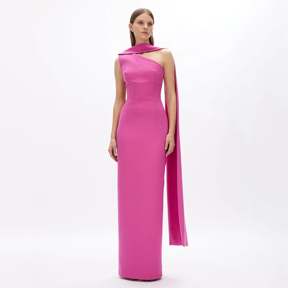 Column Evening Dresses for Women 2025 One Shoulder Sleeveless Simple Evening Gowns Long Draped Back Split Formal Party Dress
Column Evening Dresses for Women 2025 One Shoulder Sleeveless Simple Evening Gowns Long Draped Back Split Formal Party Dress