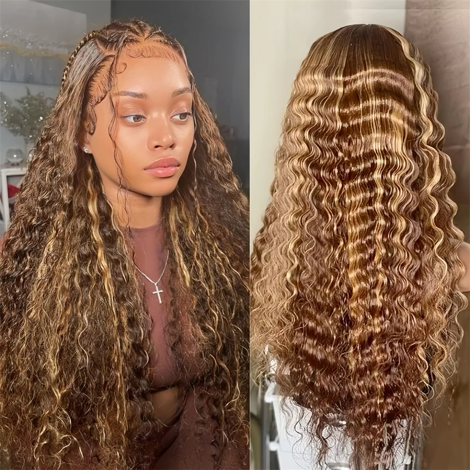 Highlight Colored Cheap Wig 200 Density 30 Inch Curly 100% Brazilian Hd Lace Front Human Hair Deep Wave Wigs on Clearance Sale
Highlight Colored Cheap Wig 200 Density 30 Inch Curly 100% Brazilian Hd Lace Front Human Hair Deep Wave Wigs on Clearance Sale