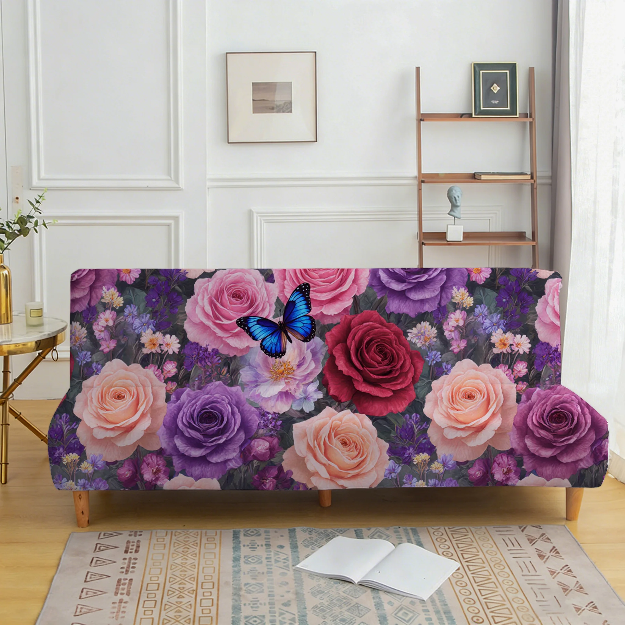 Purple flower bush print sofa bed cover, living room sofa bed cover, dustproof machine washable sofa bed cover
Purple flower bush print sofa bed cover, living room sofa bed cover, dustproof machine washable sofa bed cover