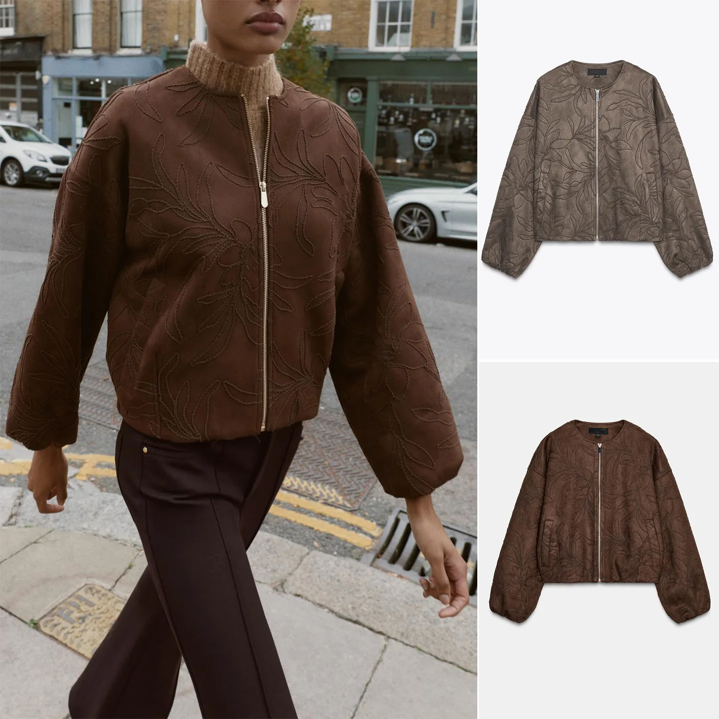 Women's Autumn Winter round Ne Long Sve Faux Fur Pilot Jaet Embroidered Outerwear ort Sle Polyester Fiber
Women's Autumn Winter round Ne Long Sve Faux Fur Pilot Jaet Embroidered Outerwear ort Sle Polyester Fiber