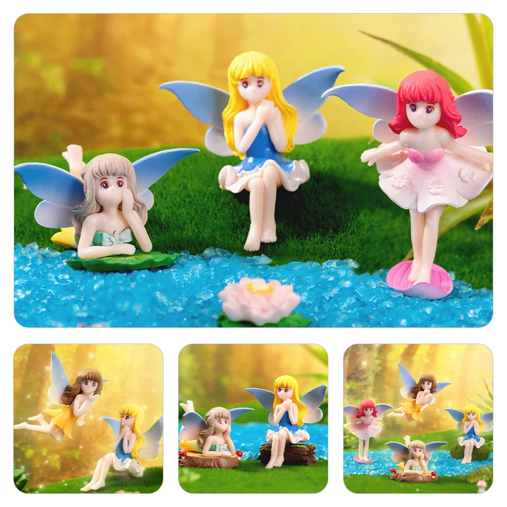 4Pcs Flower Fairy Statue Mini Resin Material Durable Lightweight Garden Decor Small Ornamental Scene Layout Decoration
4Pcs Flower Fairy Statue Mini Resin Material Durable Lightweight Garden Decor Small Ornamental Scene Layout Decoration