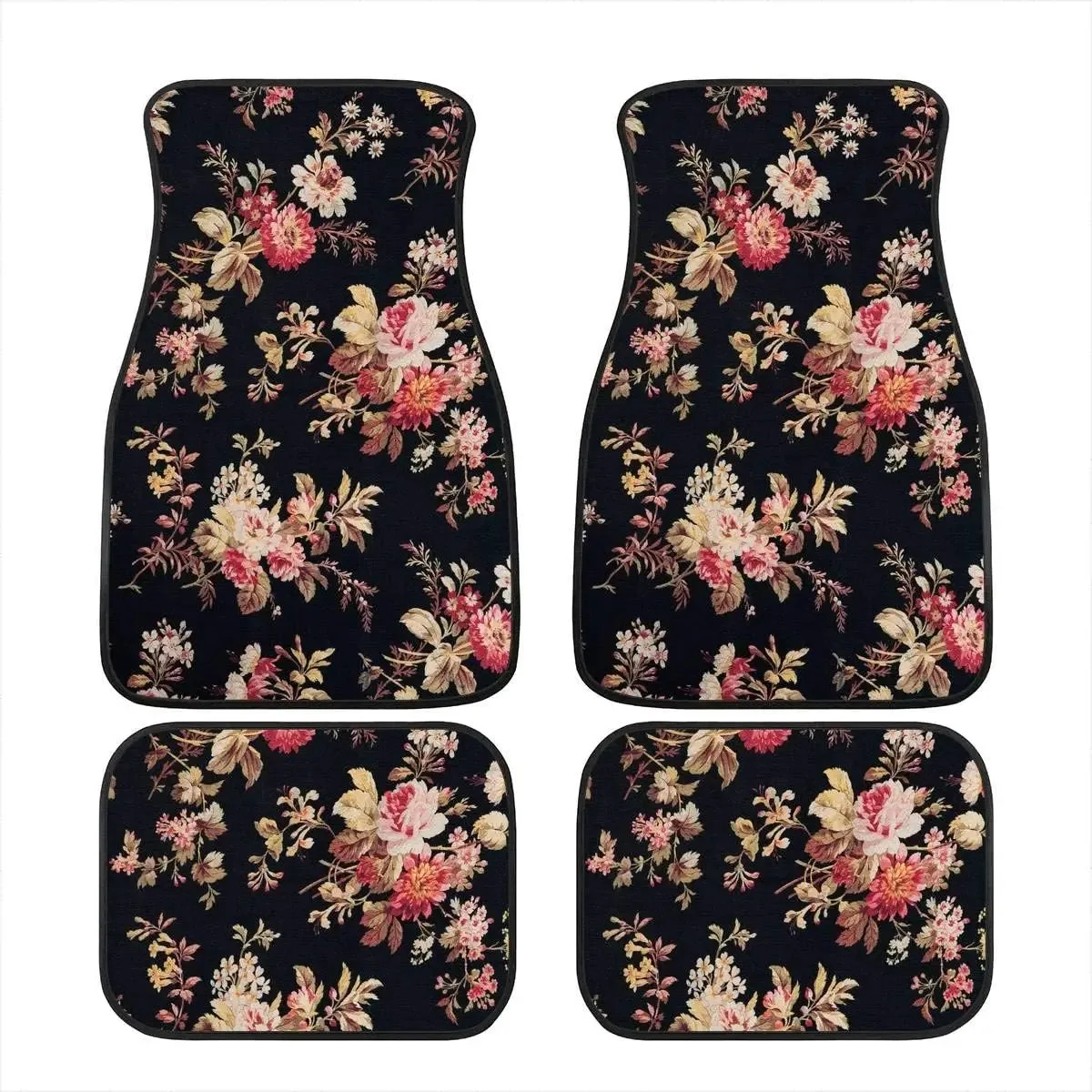 Art Flowers Pattern Car Floor Mats Front Rear Premium Carpets Mat, Set of 4 Floral Auto Foot Mats Universal Fit Vehicles,Women
Art Flowers Pattern Car Floor Mats Front Rear Premium Carpets Mat, Set of 4 Floral Auto Foot Mats Universal Fit Vehicles,Women