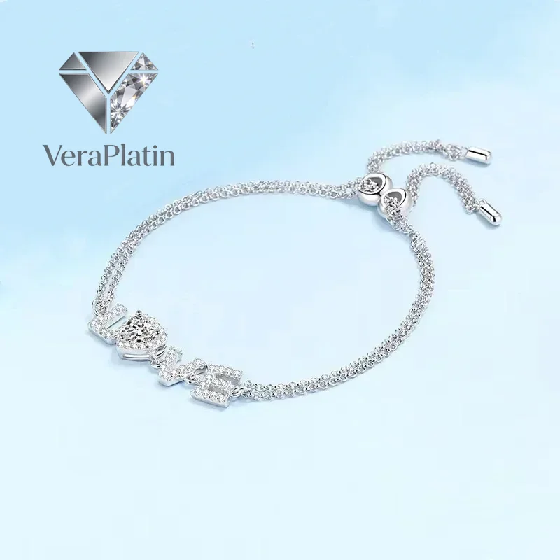 Браслет VeraPlatin из белого золота 18K с муассанитом 0.5 карата для женщин, подарок на день рождения дочери, на свадьбу, на День святого Валентина, PT950
Браслет VeraPlatin из белого золота 18K с муассанитом 0.5 карата для женщин, подарок на день рождения дочери, на свадьбу, на День святого Валентина, PT950