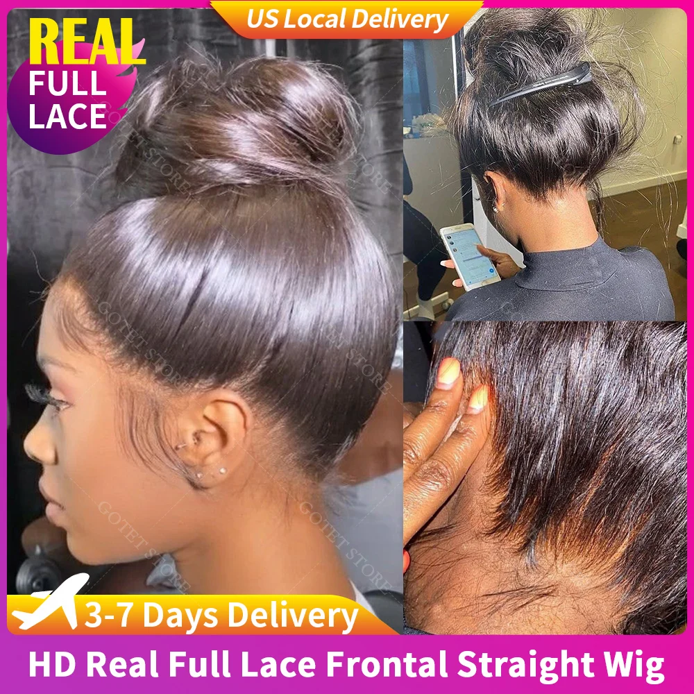 0.10mm Ultra-thin Invisible Bone Straight Real Full Lace Human Hair Wigs Pre Cut Vietnamese Virgin13x5 Lace Front Wig 360 Breathable Full Scalp Lace Frontal Wig Natural Color 100% Human Hair Wigs Can Bun with Baby Hair
0.10mm Ultra-thin Invisible Bone Straight Real Full Lace Human Hair Wigs Pre Cut Vietnamese Virgin13x5 Lace Front Wig 360 Breathable Full Scalp Lace Frontal Wig Natural Color 100% Human Hair Wigs Can Bun with Baby Hair